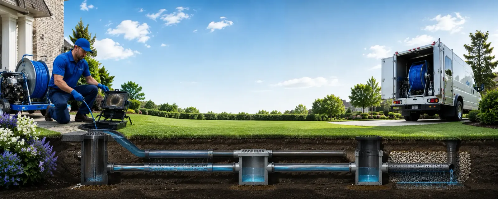 Outdoor drain cleaning information for Stratton, OH
